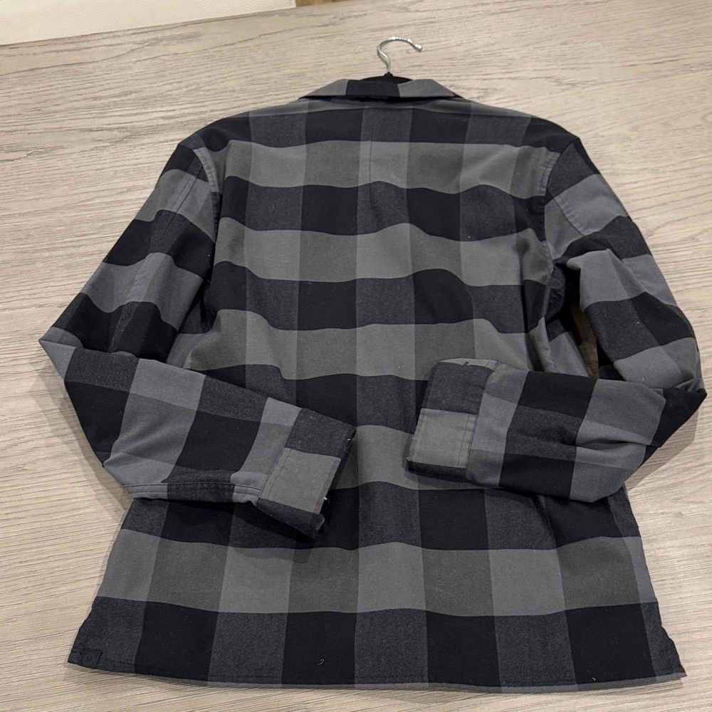 lululemon athletica Black and Gray Plaid Shirt - Picture 3 of 3